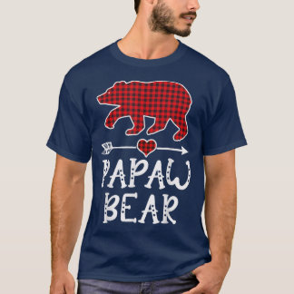 Papaw Bear Funny Pajama Red Play1634 T Shirt