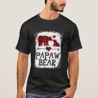 Papaw Bear jul jul Pajama Red Play Buffalo Fami T Shirt
