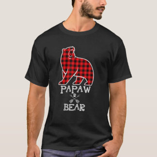 Papaw Bear jul jul Pajama Red Play Buffalo Fami T Shirt