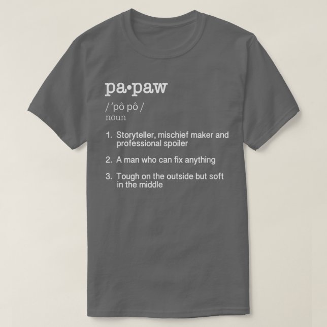 Papaw Definition T Fathers Day Gift Tee  (Design framsida)