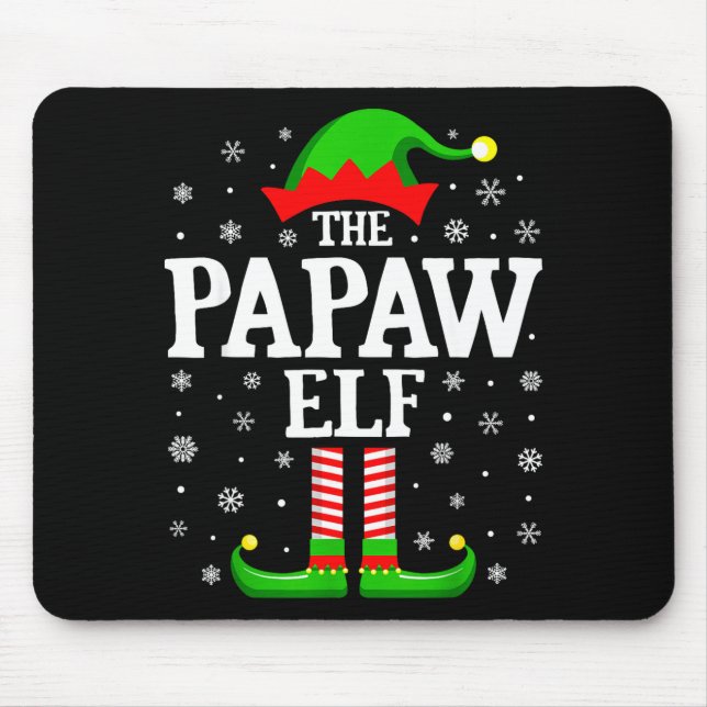 Papaw Elf Funny Christmas Family Matching  Musmatta (Framsidan)