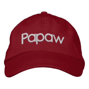 Papaw Embroized Hat Broderad Keps
