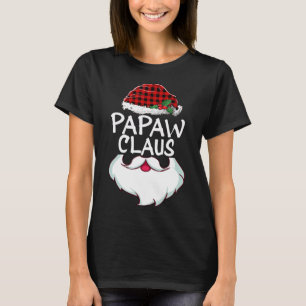 Papaw Jultomten rött rolig familj jul T Shirt