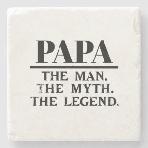 Papaw Mannen Myth Legend Fars dag Stenunderlägg