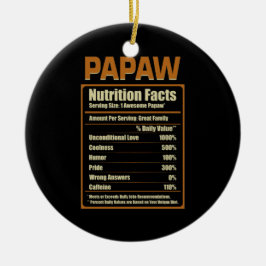 Papaw Nutrition Facts Ovillkorlig Kärlek Julgransprydnad Keramik