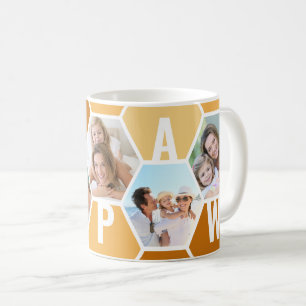 Papaw Redigerbar 5 Foto 5 Bokstäver Bikake Kaffemugg