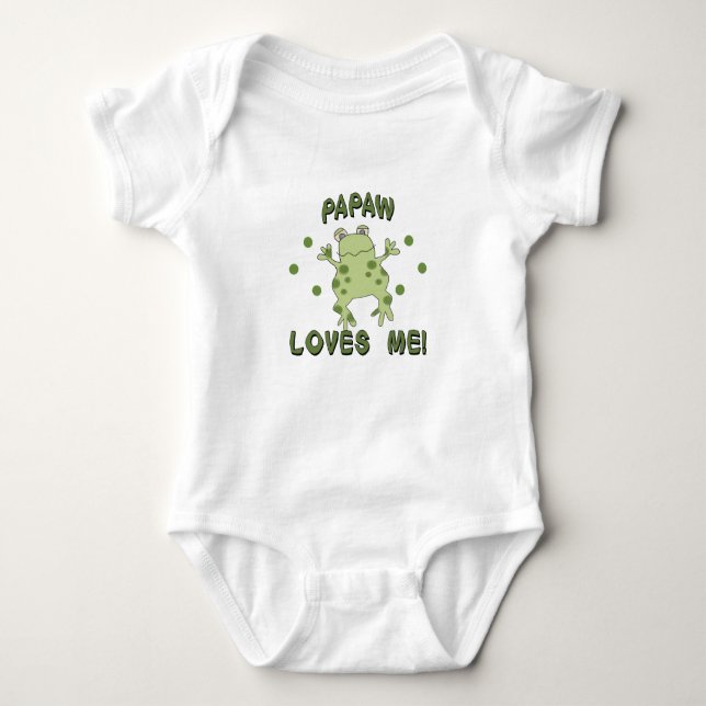 Papawen älskar mig grodan t-shirt (Framsida)