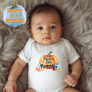 Papaw's Little Plumpkin Cute Plump Baby Hösten T Shirt
