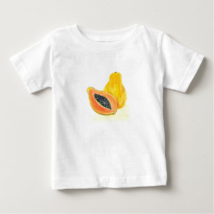 Papaya akvarell Frukt exotisk tropisk hawaii Tröja