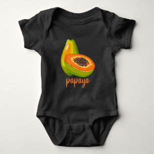 Papaya Älskare Vegan Summer Frukt T Shirt