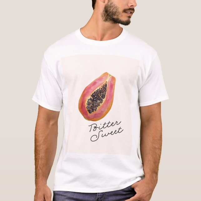 Papaya ; Bitter & Söt T Shirt (Framsida)