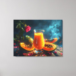 PAPAYA Färskpressad JUICE - Canvastryck