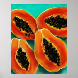 Papaya Fine Art Poster väggdekoration