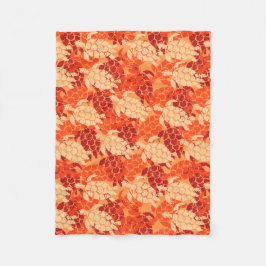 Papaya för hawaiibo för Honu havssköldpadda Aloha Fleecefilt