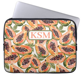 Papaya Fruit Watercolor Laptop Fodral
