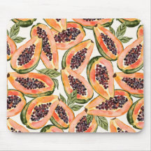 Papaya Fruit Watercolor