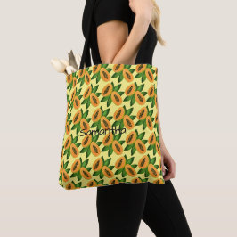 Papaya Fruit Wrapping Papper Tygkasse