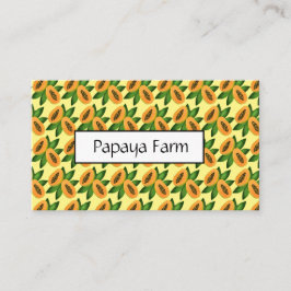 Papaya Fruit Wrapping Papper Visitkort