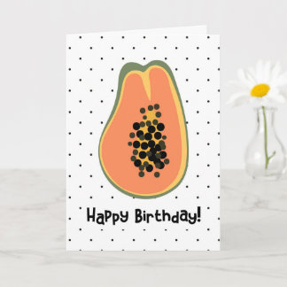 Papaya Grattis på födelsedagen Card Kort