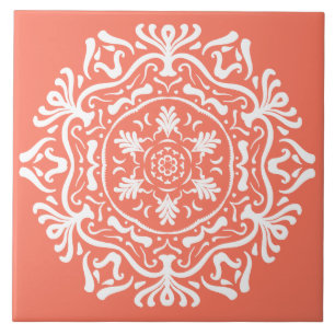 Papaya Mandala Kakelplatta