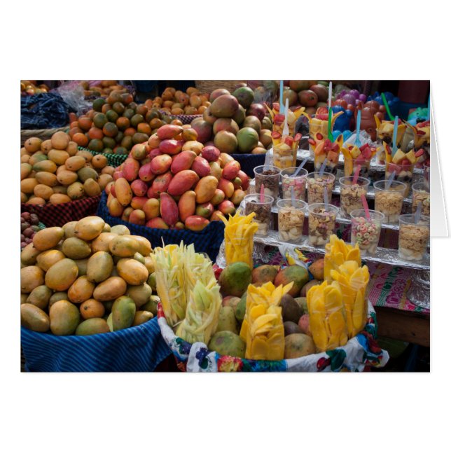 Papaya Melons Frukt Market Greeting Card OBS Kort (Framsidan Horizontal)