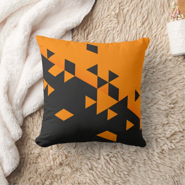 Papaya Orange design Kudde (Filt)