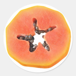 Papaya Segce Runt Klistermärke
