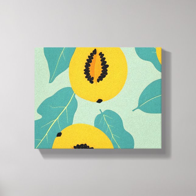 Papaya Study Canvastryck (Framsida)