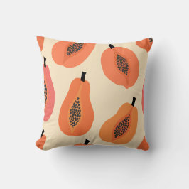 Papaya Sunset Hero & Black Seed Floral  Kudde