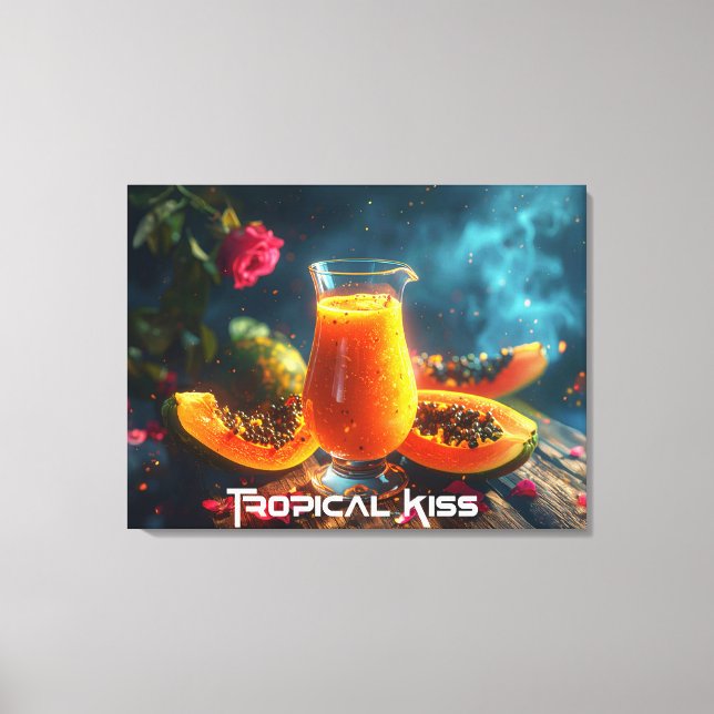 PAPAYA - TROPISK KYSS CANVASTRYCK (Framsida)