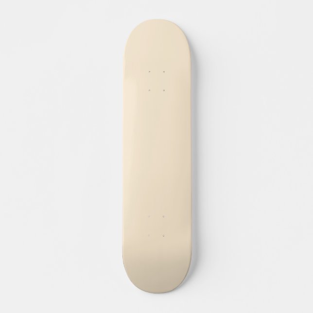 Papaya Whip Solid Färg Mini Skateboard Bräda 18,5 Cm (Framsida)