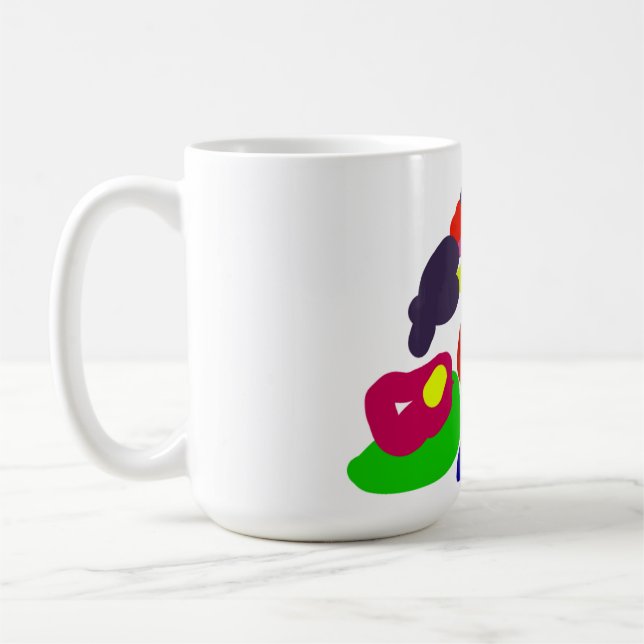 Papegoj summer pop kaffemugg (Vänster)