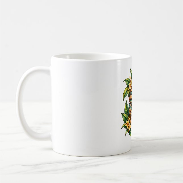 Papegoja Bloom Tiki Kaffemugg (Vänster)