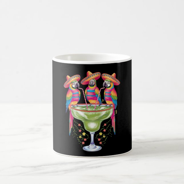 Papegoja Cinco De Mayo Rolig Drickande Mexikansk F Kaffemugg (Center)