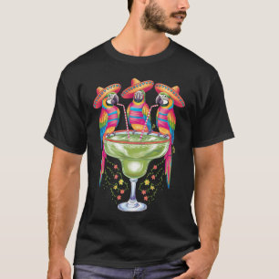 Papegoja Cinco De Mayo Rolig Drickande Mexikansk F T Shirt