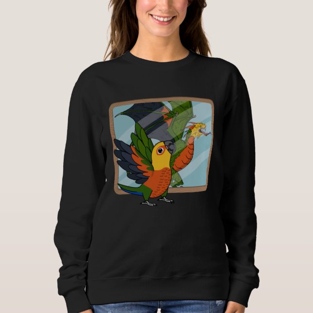 Papegoja & Drakreflektion I Jenday Conure  1 T Shirt (Framsida)