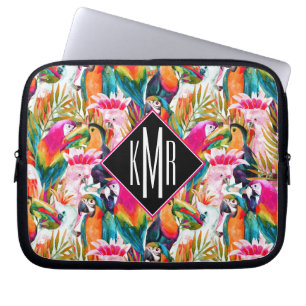 Papegoja- & för handflatanlöv Monogram Laptop Fodral