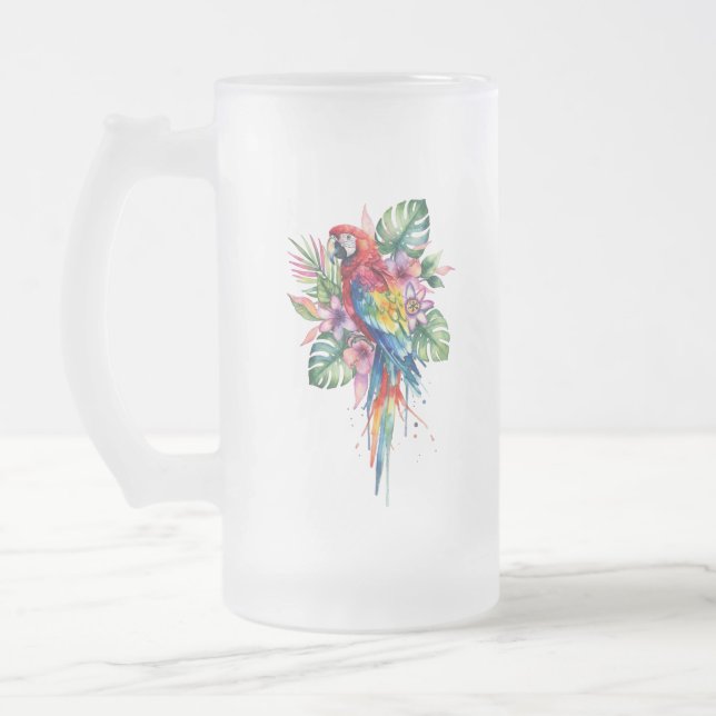 Papegoja Frostat Ölglas (Vänster)