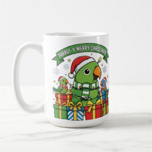 Papegoja Glad Jul – Söt Festlig Papegoja Helg Kaffemugg