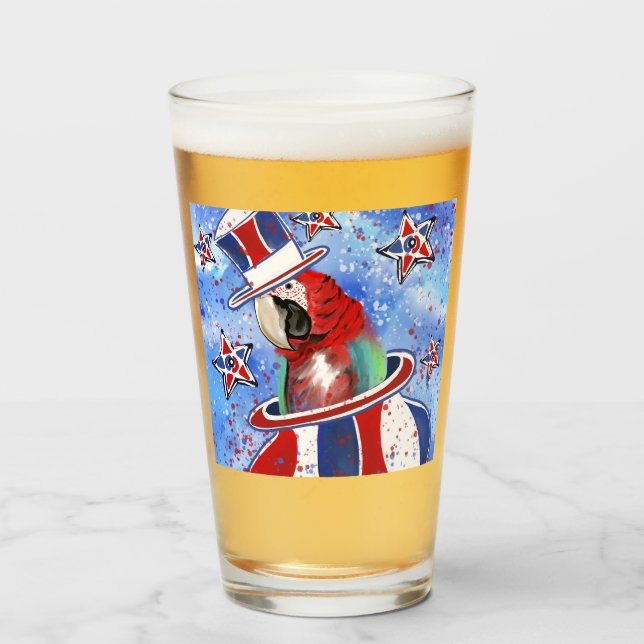 Papegoja Glaskopp (Framsida fylld)