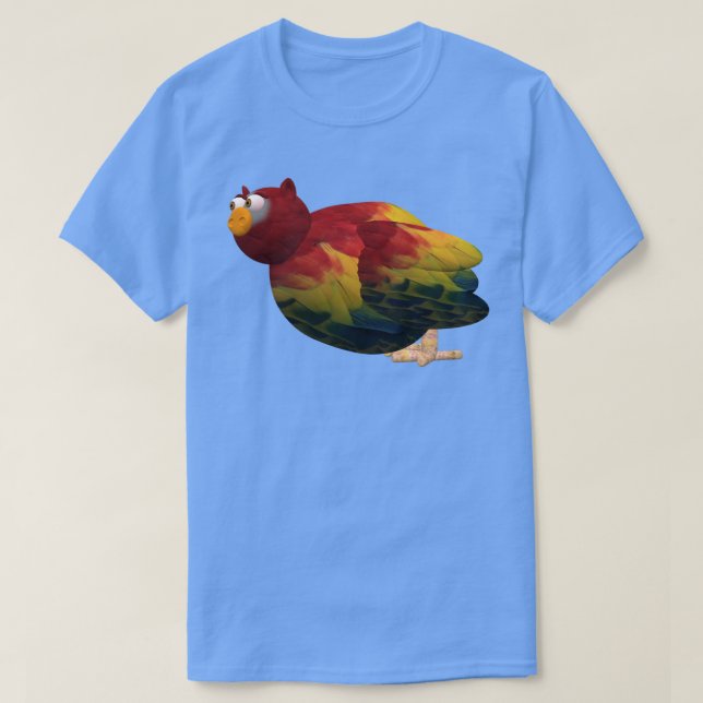 Papegoja Gris T-shirt (Design framsida)