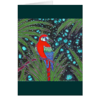 papegoja hälsningskort