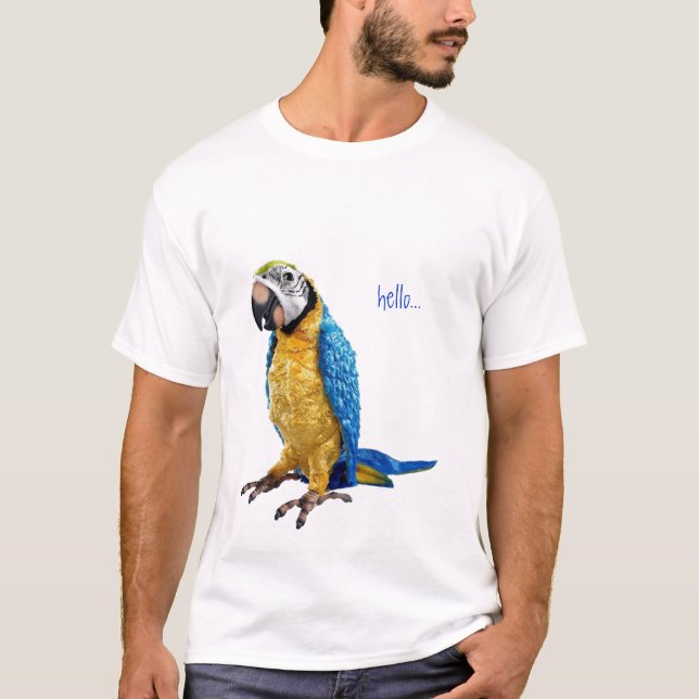 papegoja hej… tee shirt (Framsida)