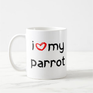 papegoja kaffemugg