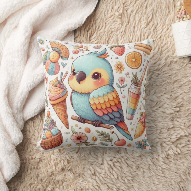 papegoja kudde (Filt)