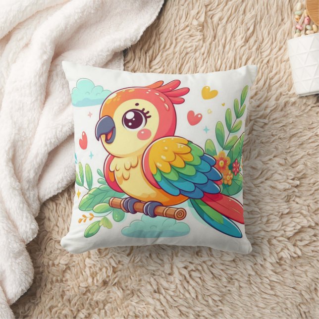 papegoja kudde (Filt)