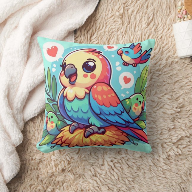 papegoja kudde (Filt)