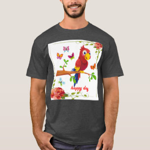 papegoja lycklig t shirt