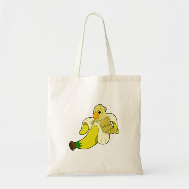 Papegoja med banan tygkasse (Framsidan)