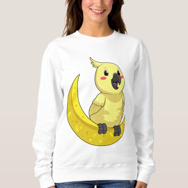 Papegoja med måne t shirt (Framsida)